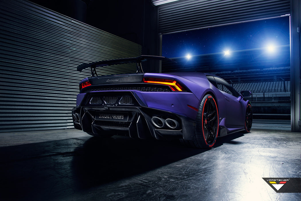 Vorsteiner Lamborghini Huracan Novara Edizione Aero Rear Bumper with Rear Diffuser Carbon Fiber